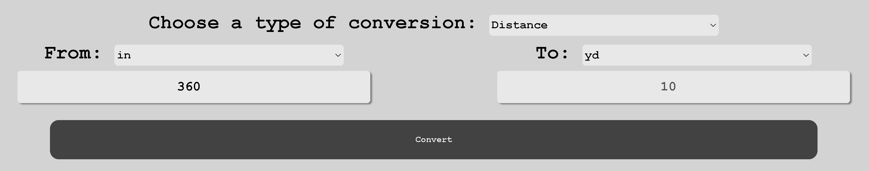 Unit Converter Program